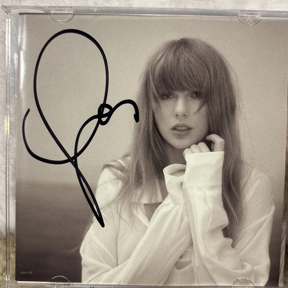 Taylor‎ Swift Tortured Poets Department CD The Manuscript With Hand Signed Photo